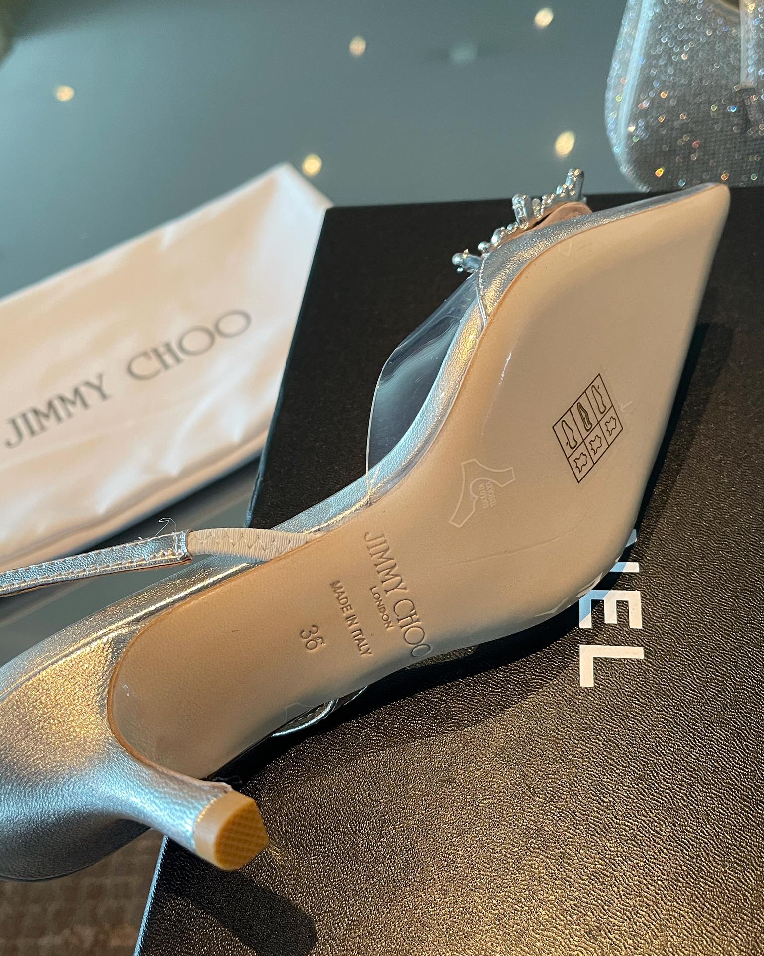 J**C* new high quality patent leather premium spliced small high heels