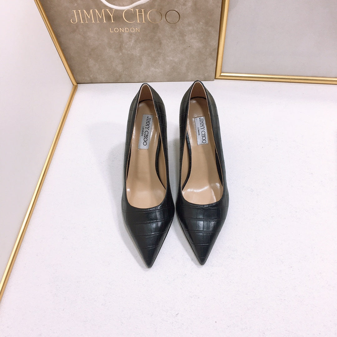 JC ** New stone texture high heels