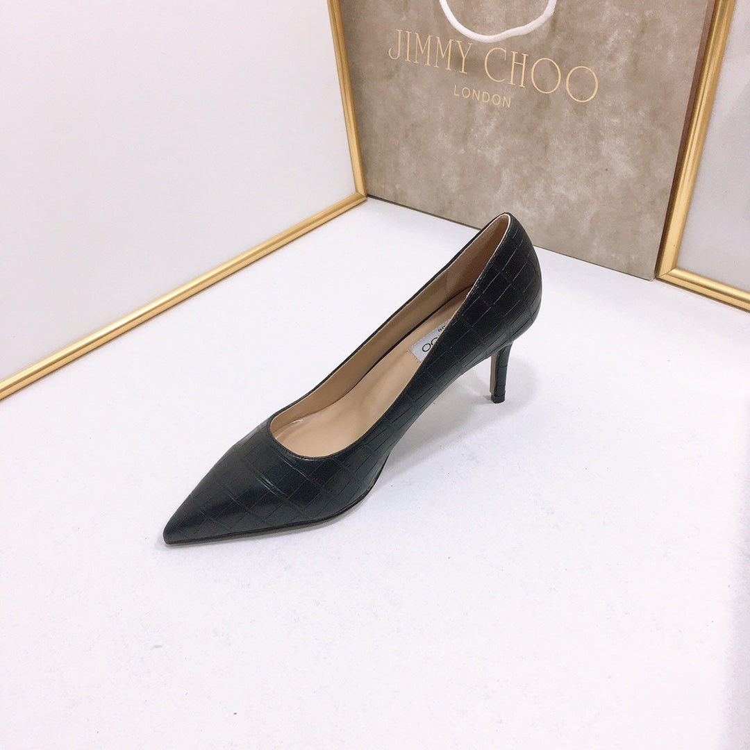 JC ** New stone texture high heels