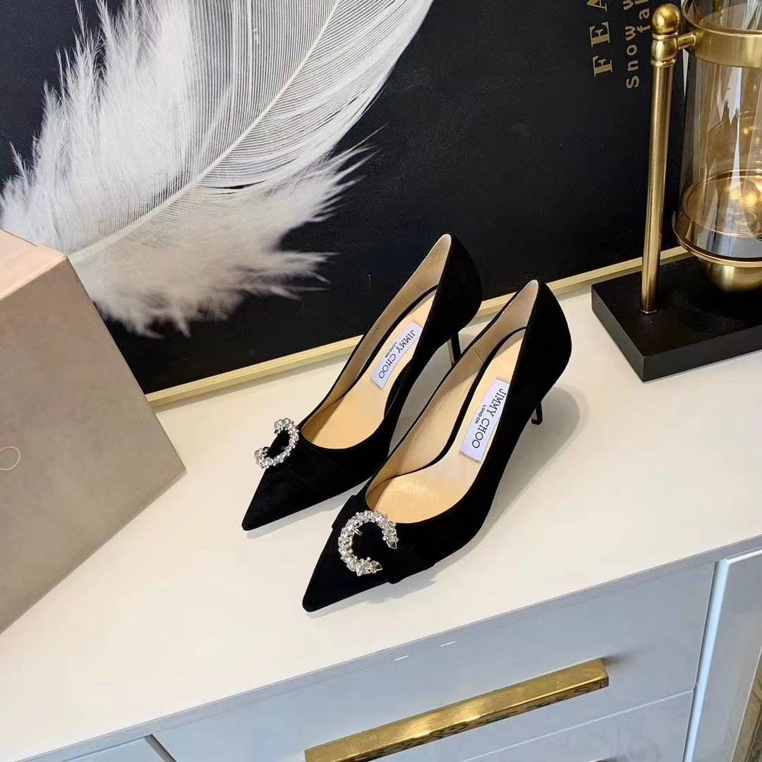 JC ** C diamond buckle shoes