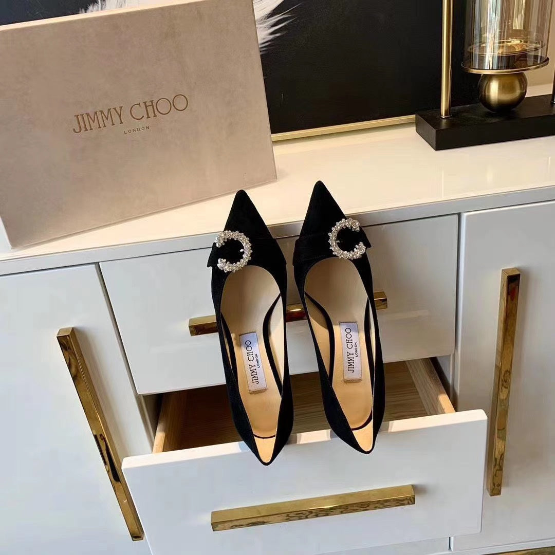 JC ** C diamond buckle shoes