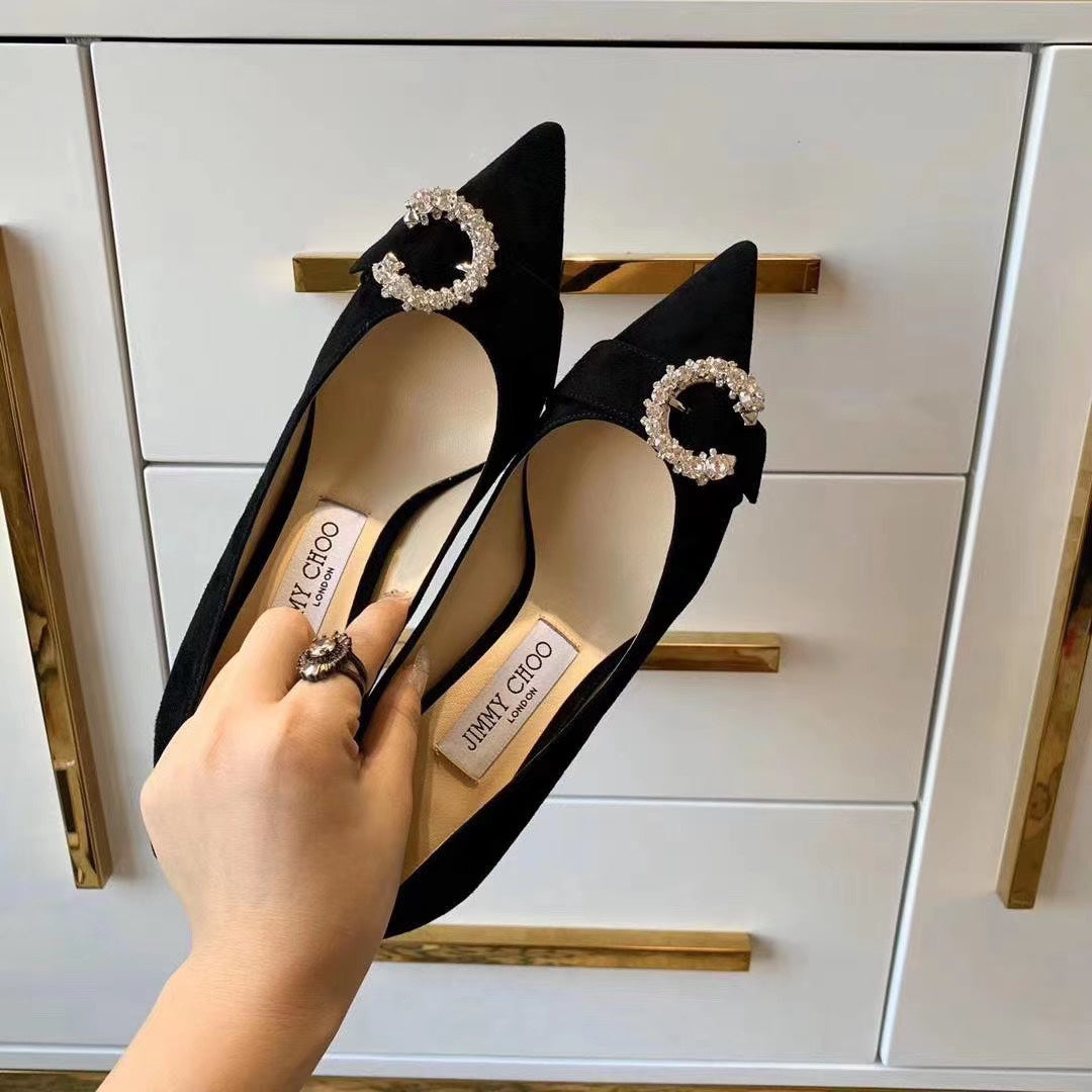 JC ** C diamond buckle shoes