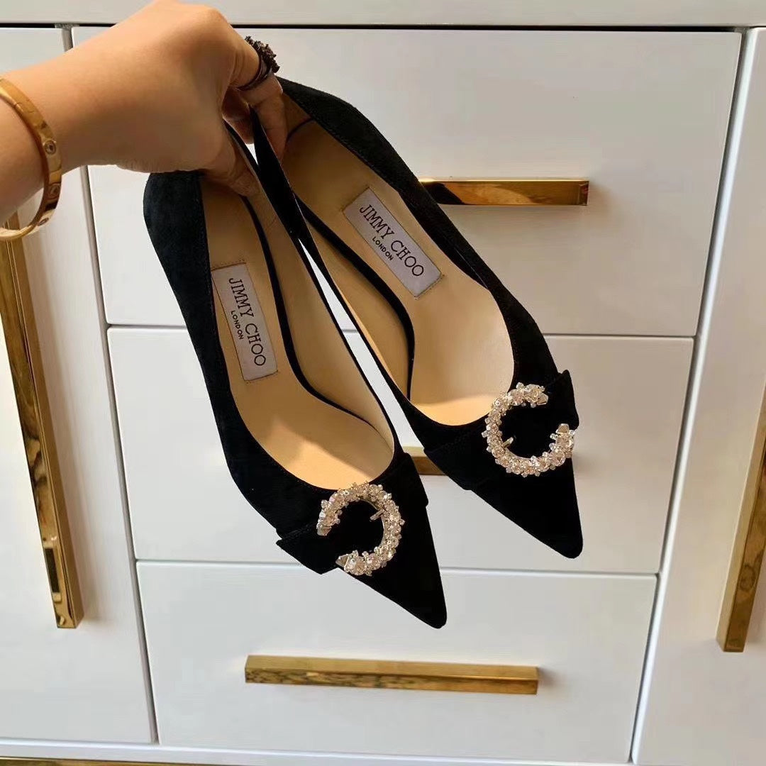 JC ** C diamond buckle shoes