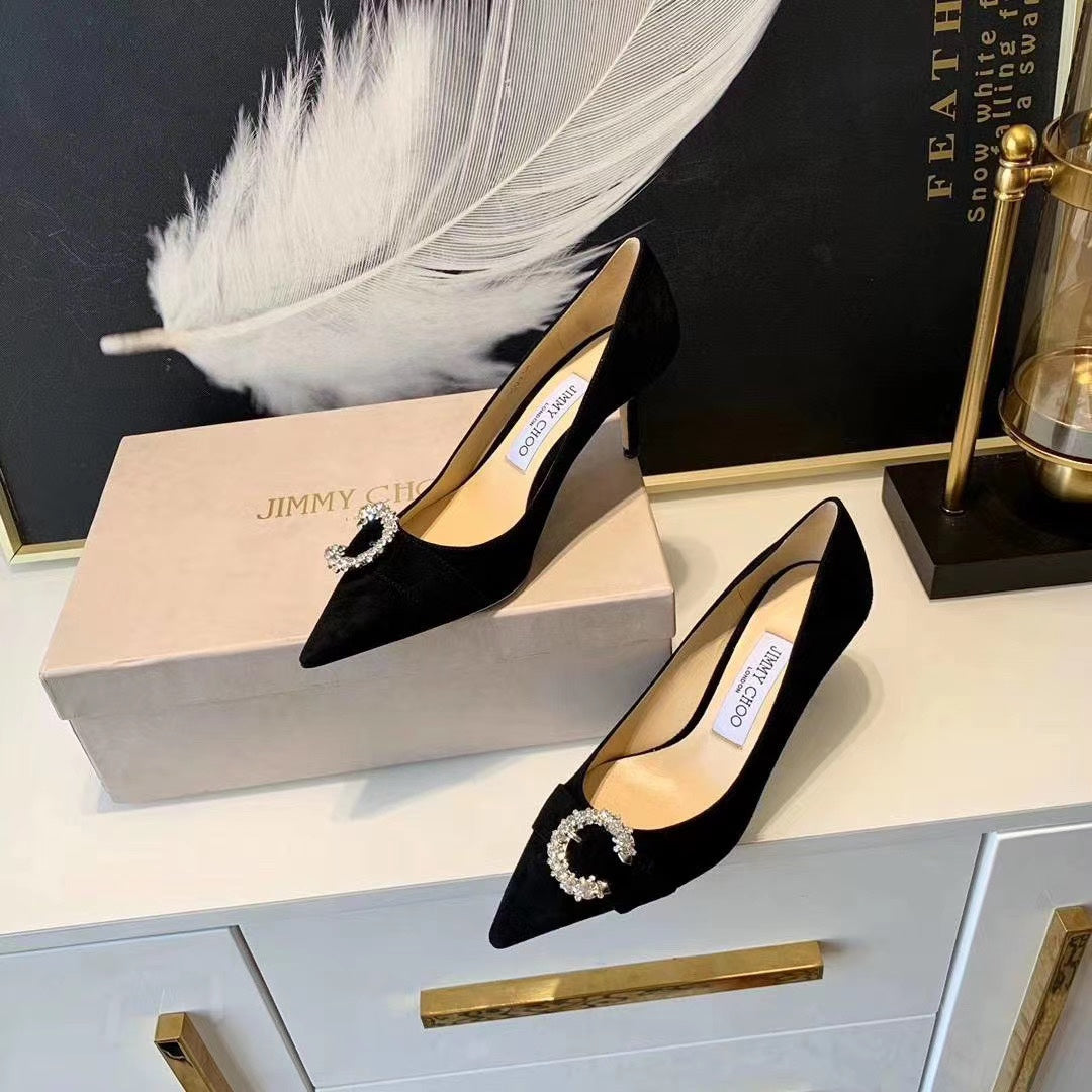 JC ** C diamond buckle shoes