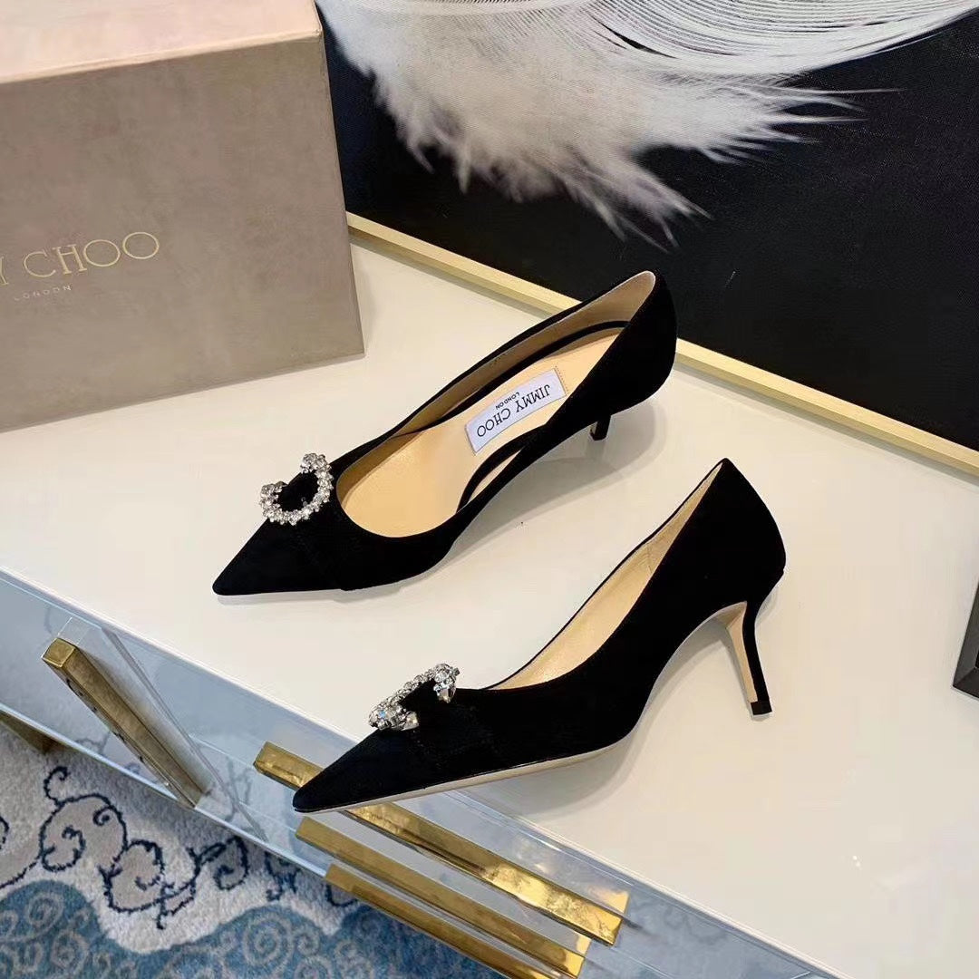 JC ** C diamond buckle shoes