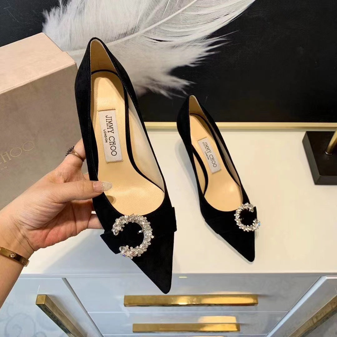 JC ** C diamond buckle shoes