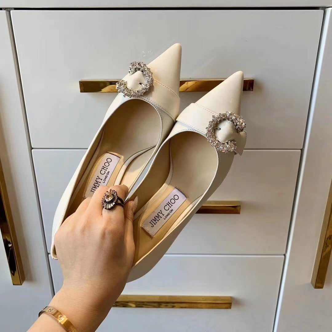 JC ** C diamond buckle shoes