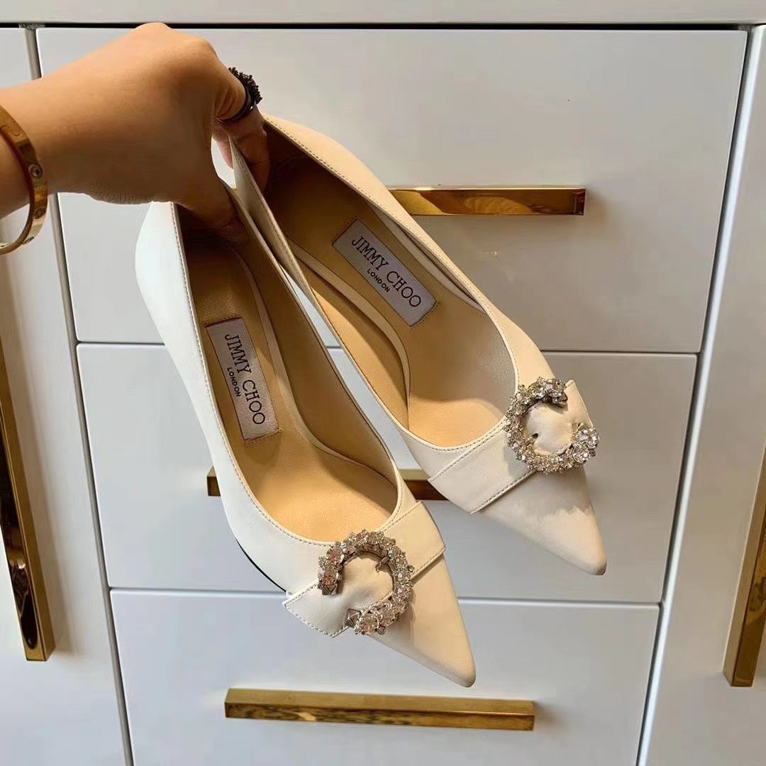 JC ** C diamond buckle shoes