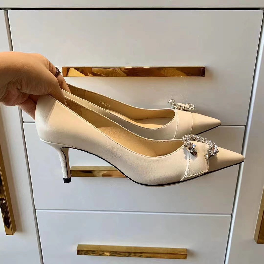 JC ** C diamond buckle shoes