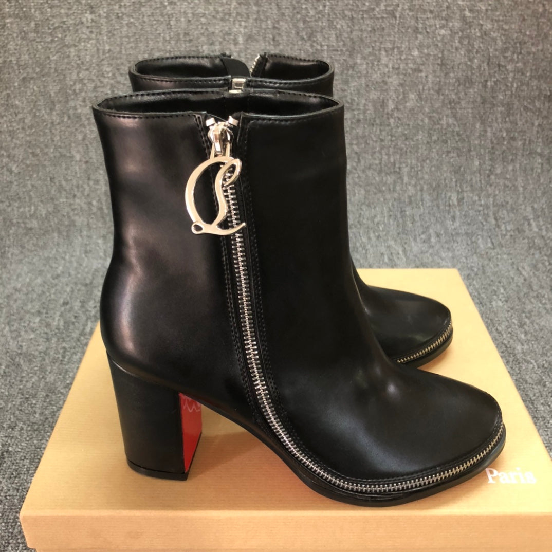 Loubouti* new 1: 1 VIP red-soled autumn and winter short boots