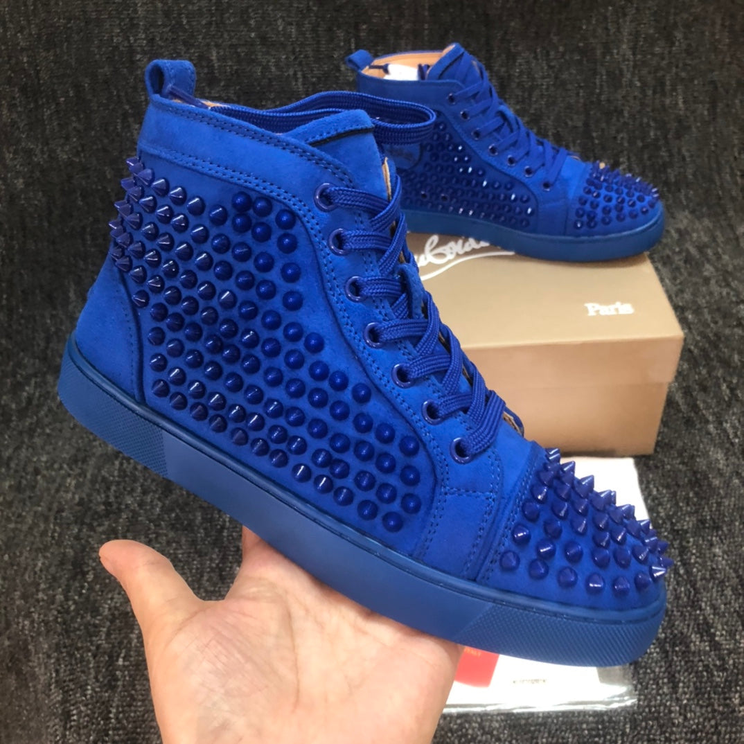 Loubouti* new high-top rivet shoes