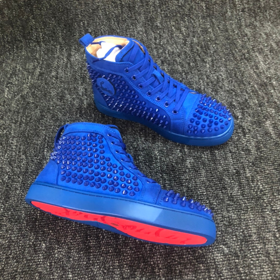 Loubouti* new high-top rivet shoes