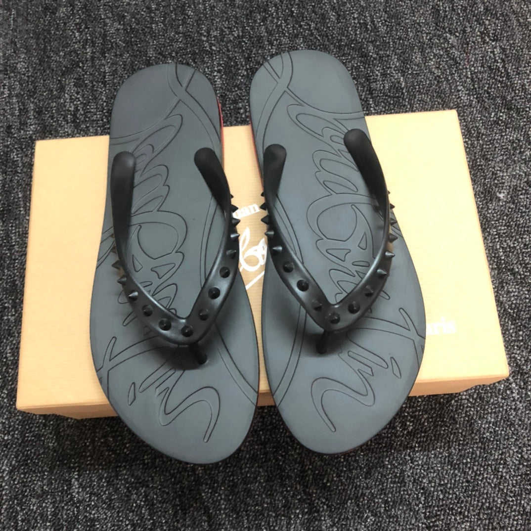 Loubouti* new flip flops