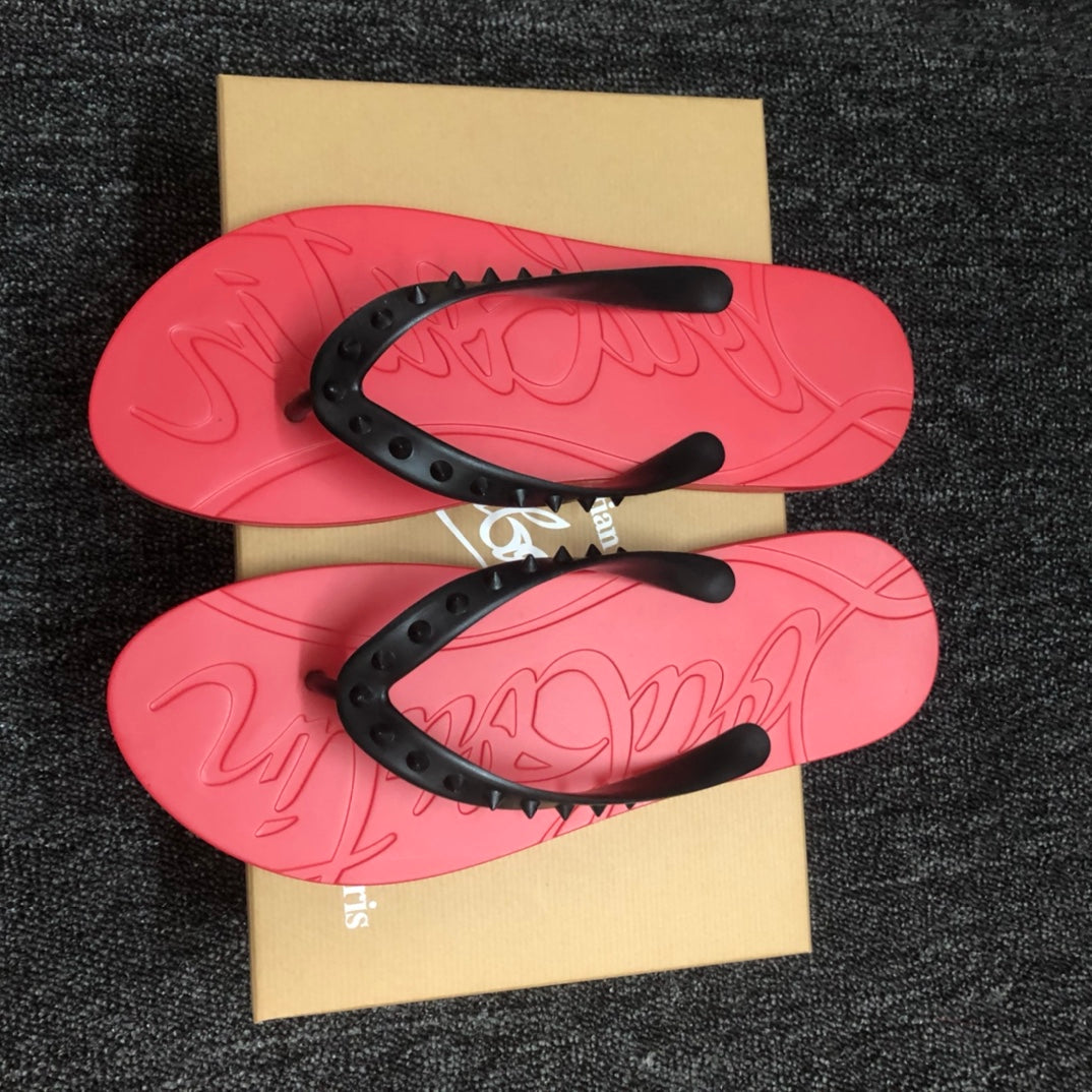 Loubouti* new flip flops