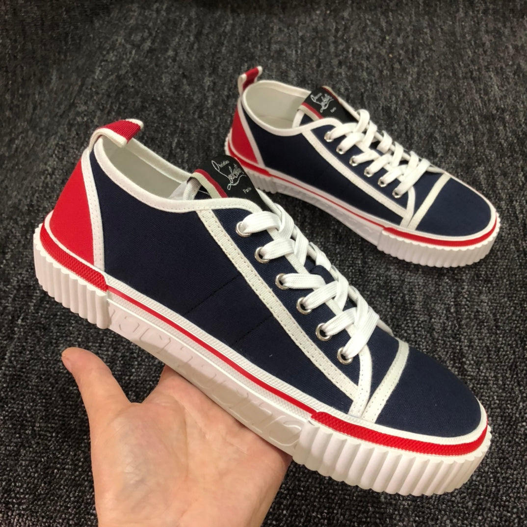 Loubouti'* latest red-soled casual fashion shoes