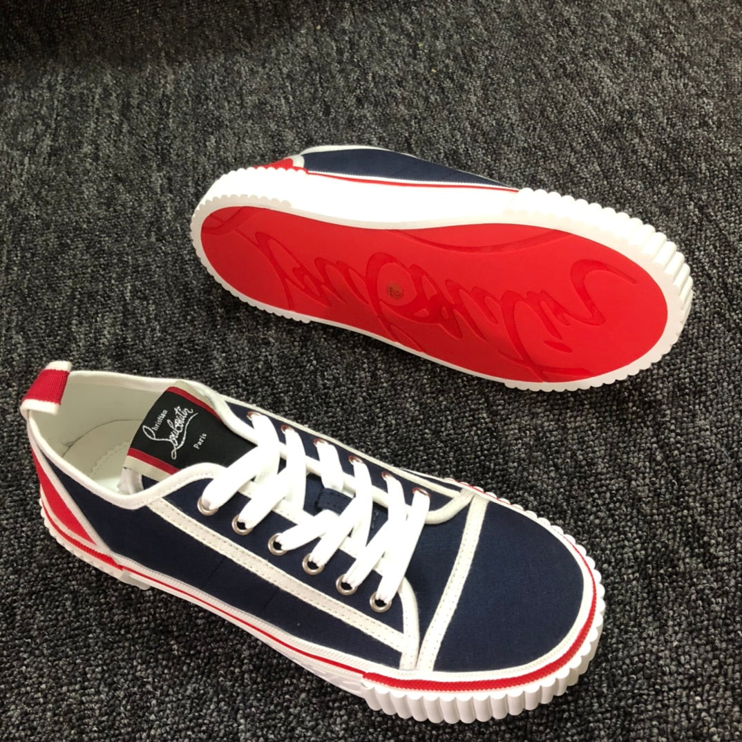 Loubouti'* latest red-soled casual fashion shoes