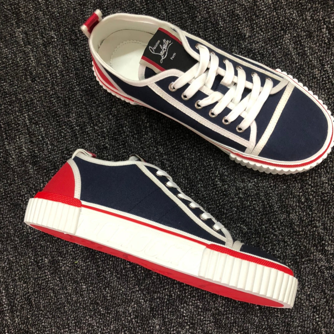 Loubouti'* latest red-soled casual fashion shoes