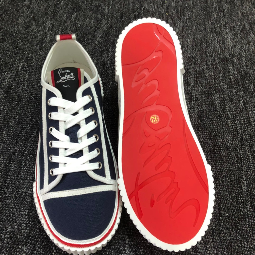 Loubouti'* latest red-soled casual fashion shoes