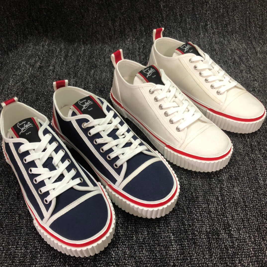 Loubouti'* latest red-soled casual fashion shoes