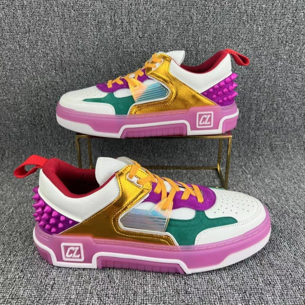 Loubouti* new  1: 1 VIP red sole sneakers multiple color options