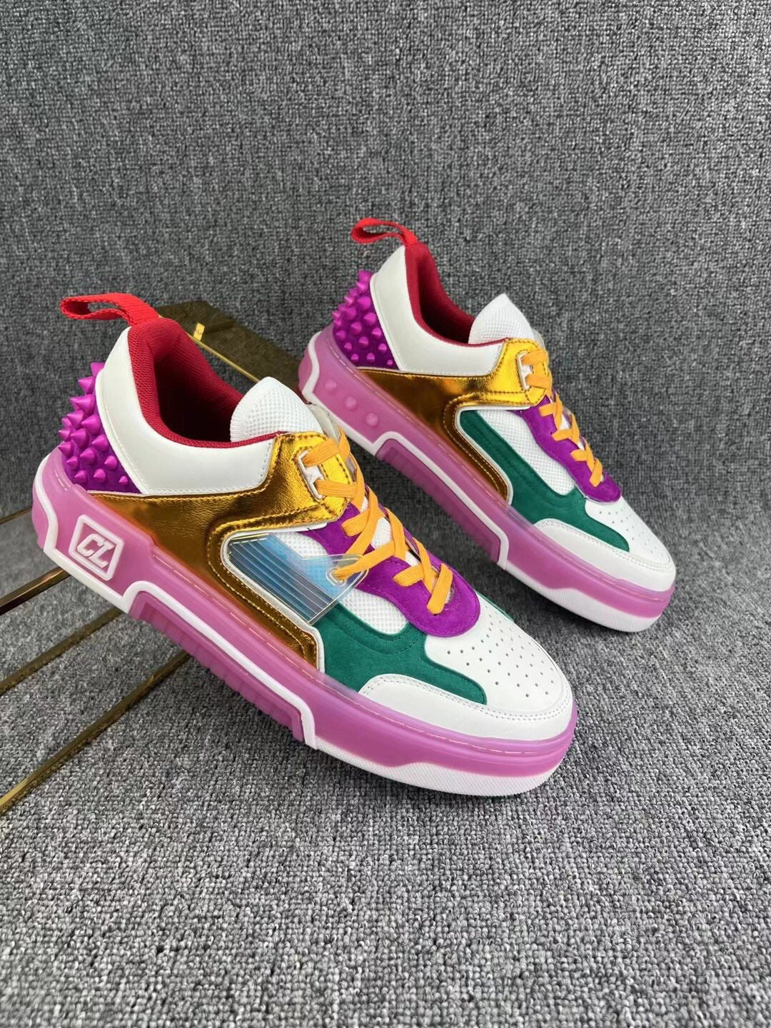 Loubouti* new  1: 1 VIP red sole sneakers multiple color options