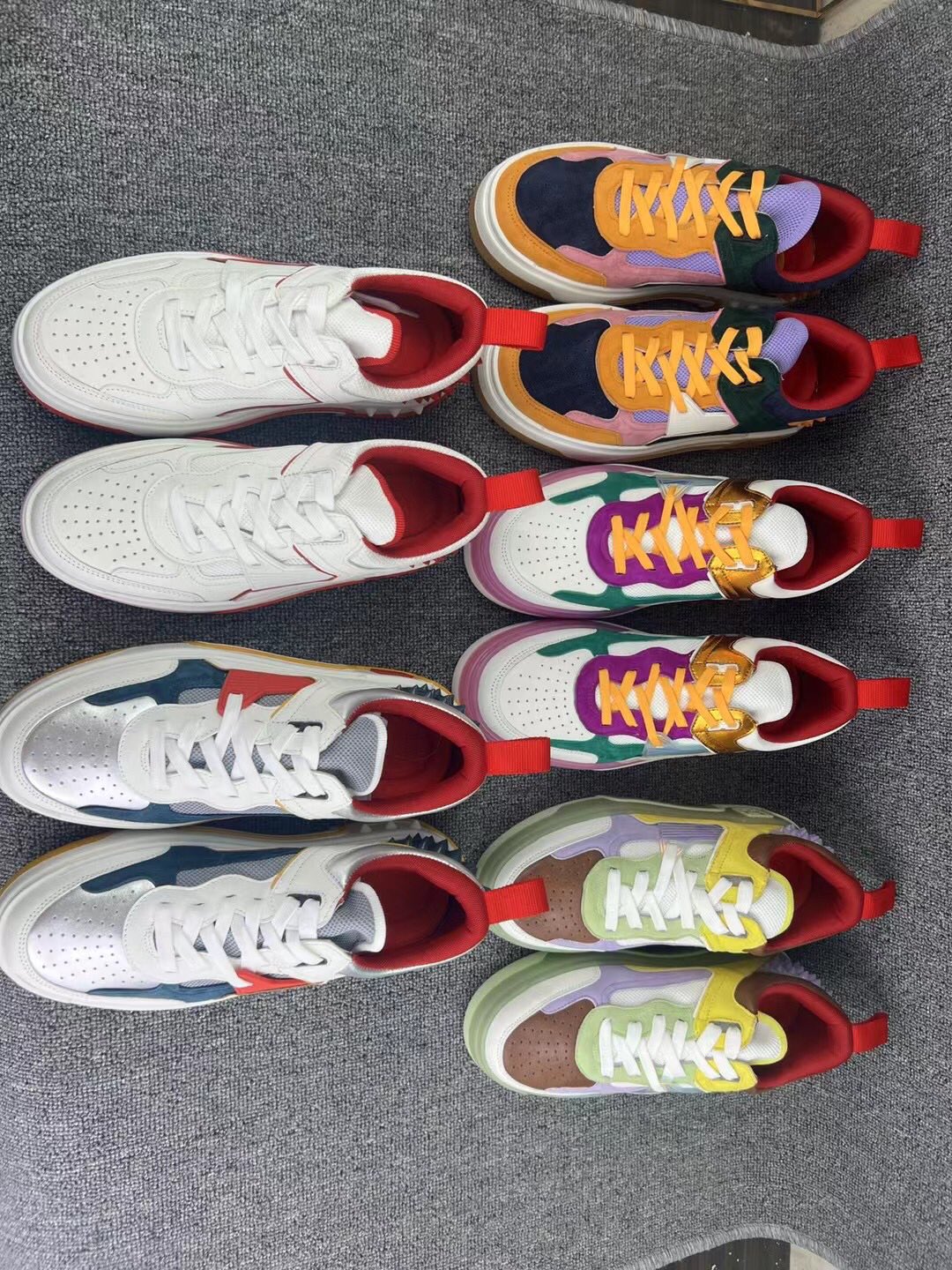 Loubouti* new  1: 1 VIP red sole sneakers multiple color options