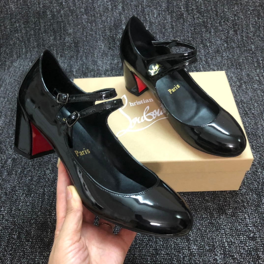 Loubouti* new women's thick red sole shoes