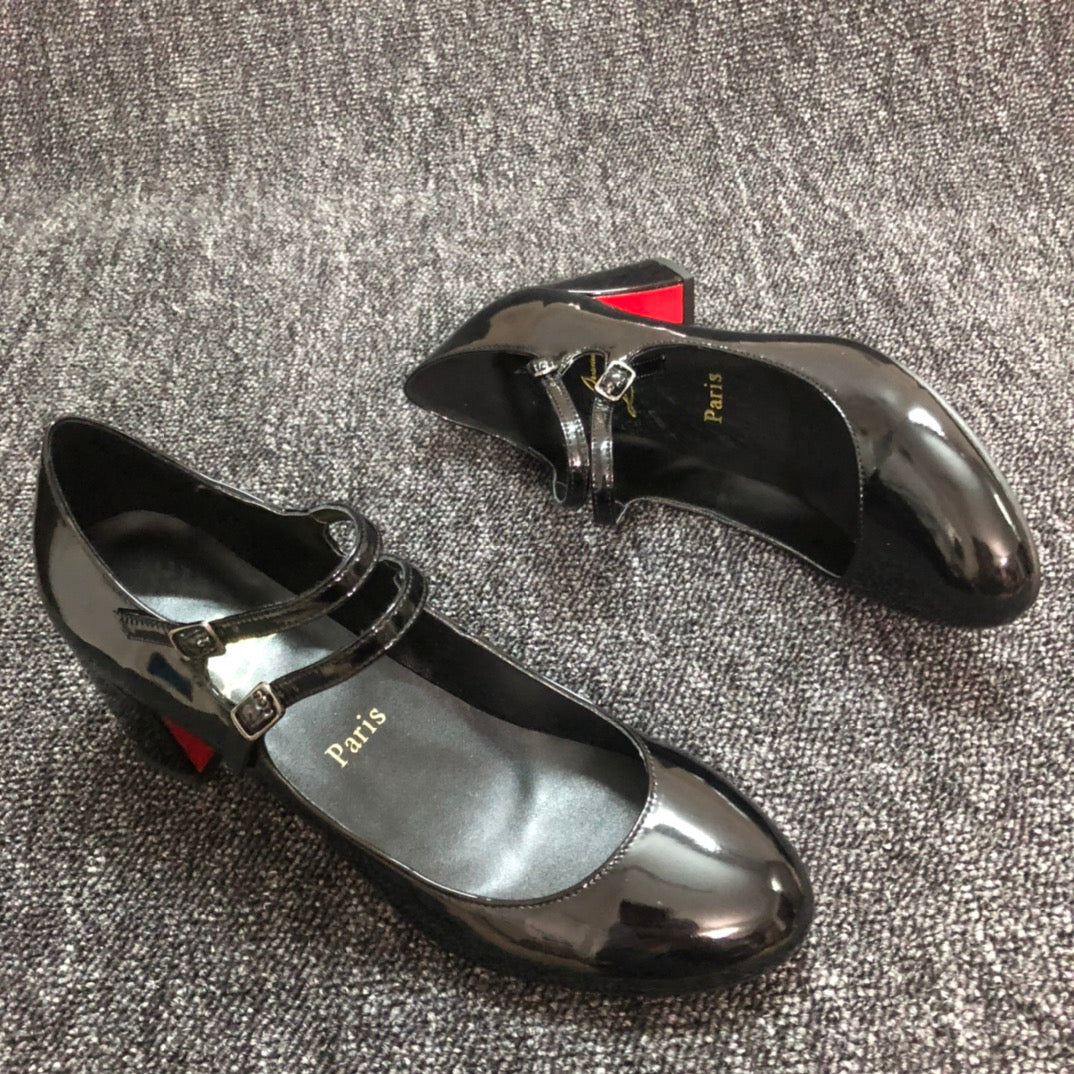 Loubouti* new women's thick red sole shoes