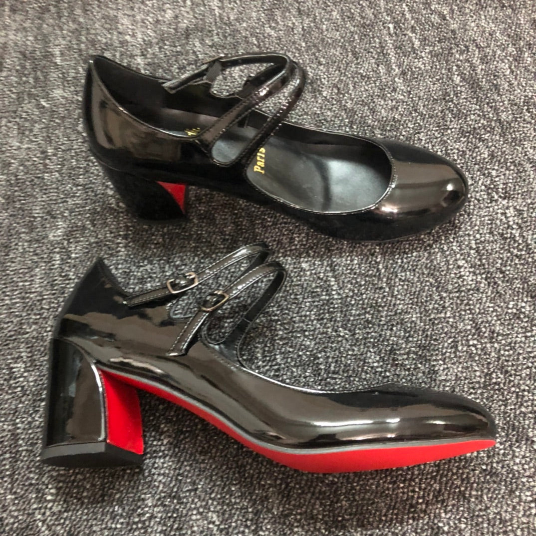 Loubouti* new women's thick red sole shoes