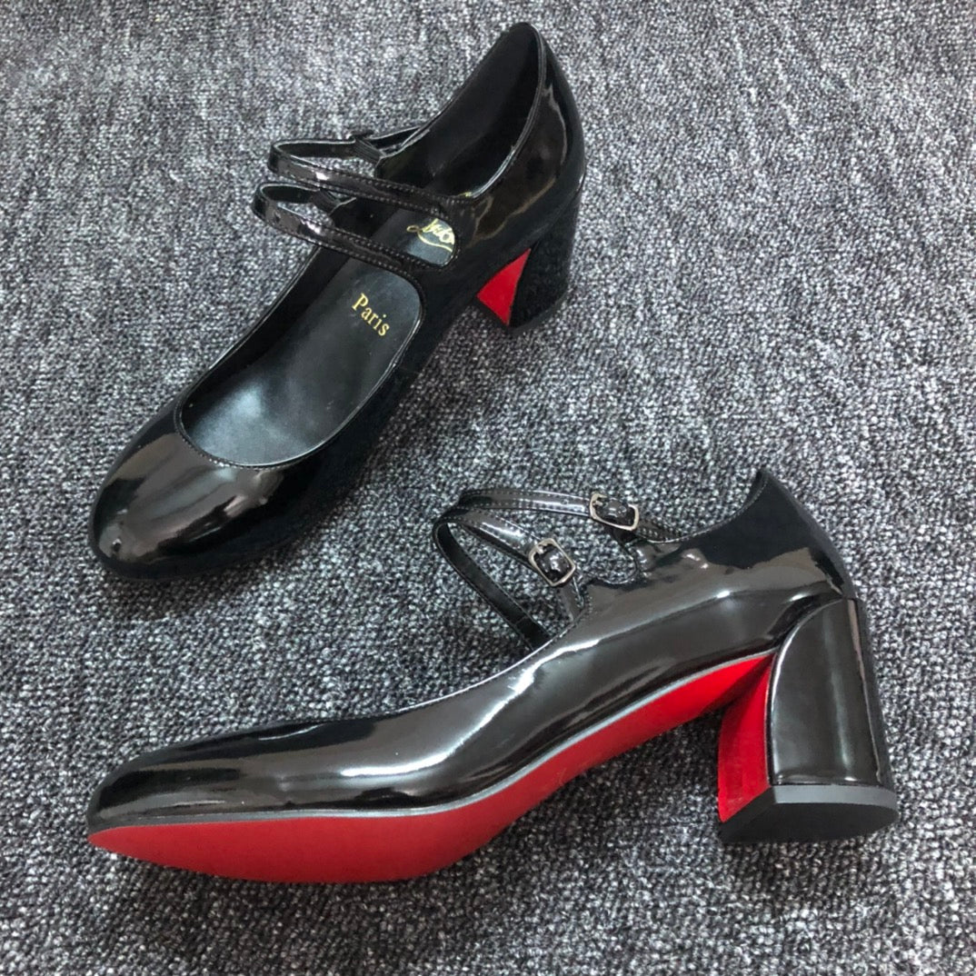 Loubouti* new women's thick red sole shoes