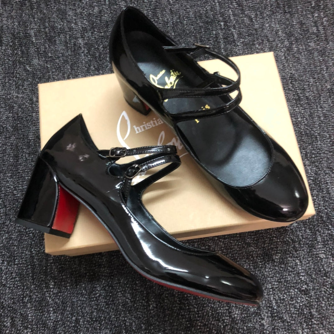 Loubouti* new women's thick red sole shoes