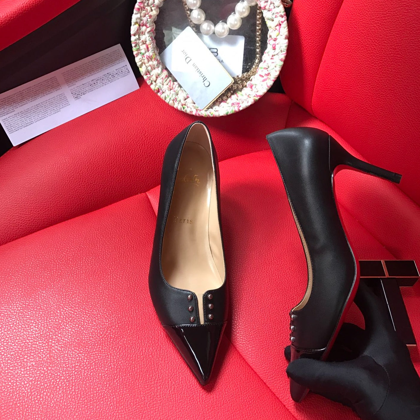 Loubouti* new red sole high heels