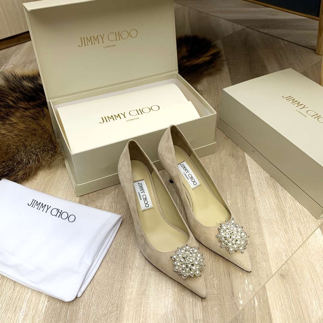 Jimmy Cho* new pearl buckle high heels available in multiple colors