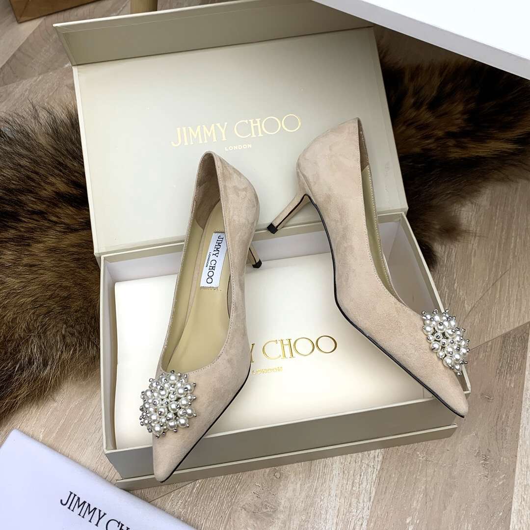Jimmy Cho* new pearl buckle high heels available in multiple colors