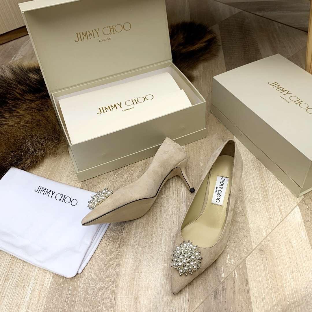 Jimmy Cho* new pearl buckle high heels available in multiple colors