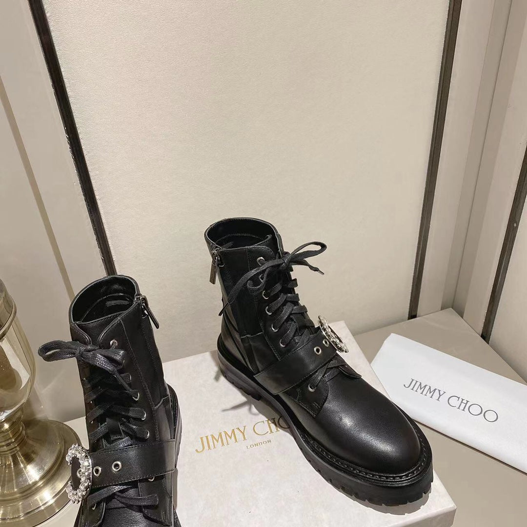 Jimmy Cho* new 1: 1 VIP top quality military boots for autumn and winter