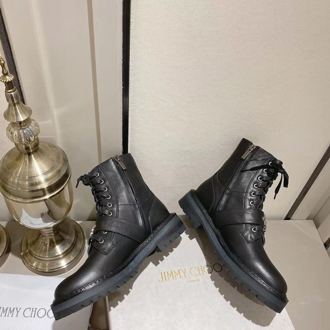 Jimmy Cho* new 1: 1 VIP top quality military boots for autumn and winter