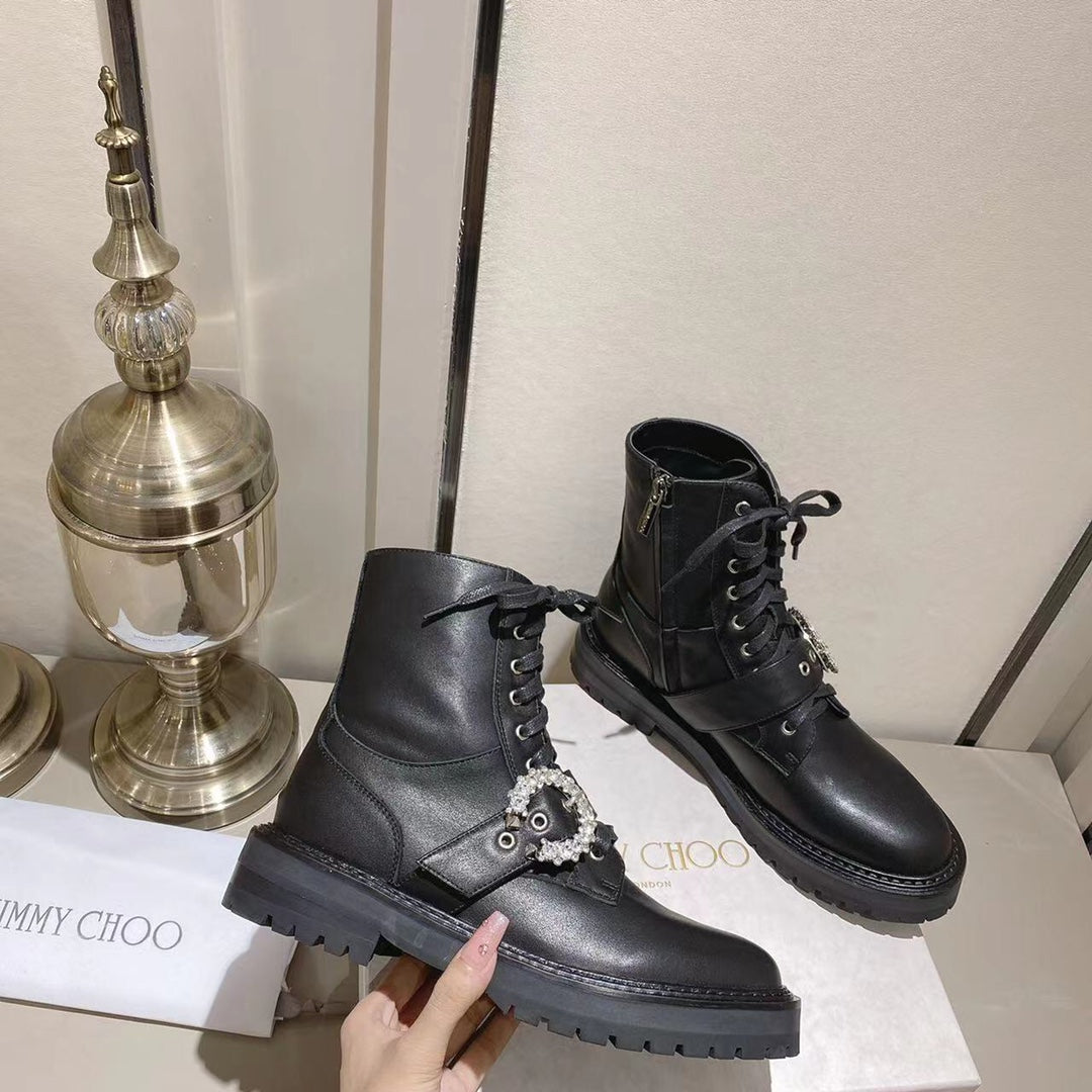 Jimmy Cho* new 1: 1 VIP top quality military boots for autumn and winter