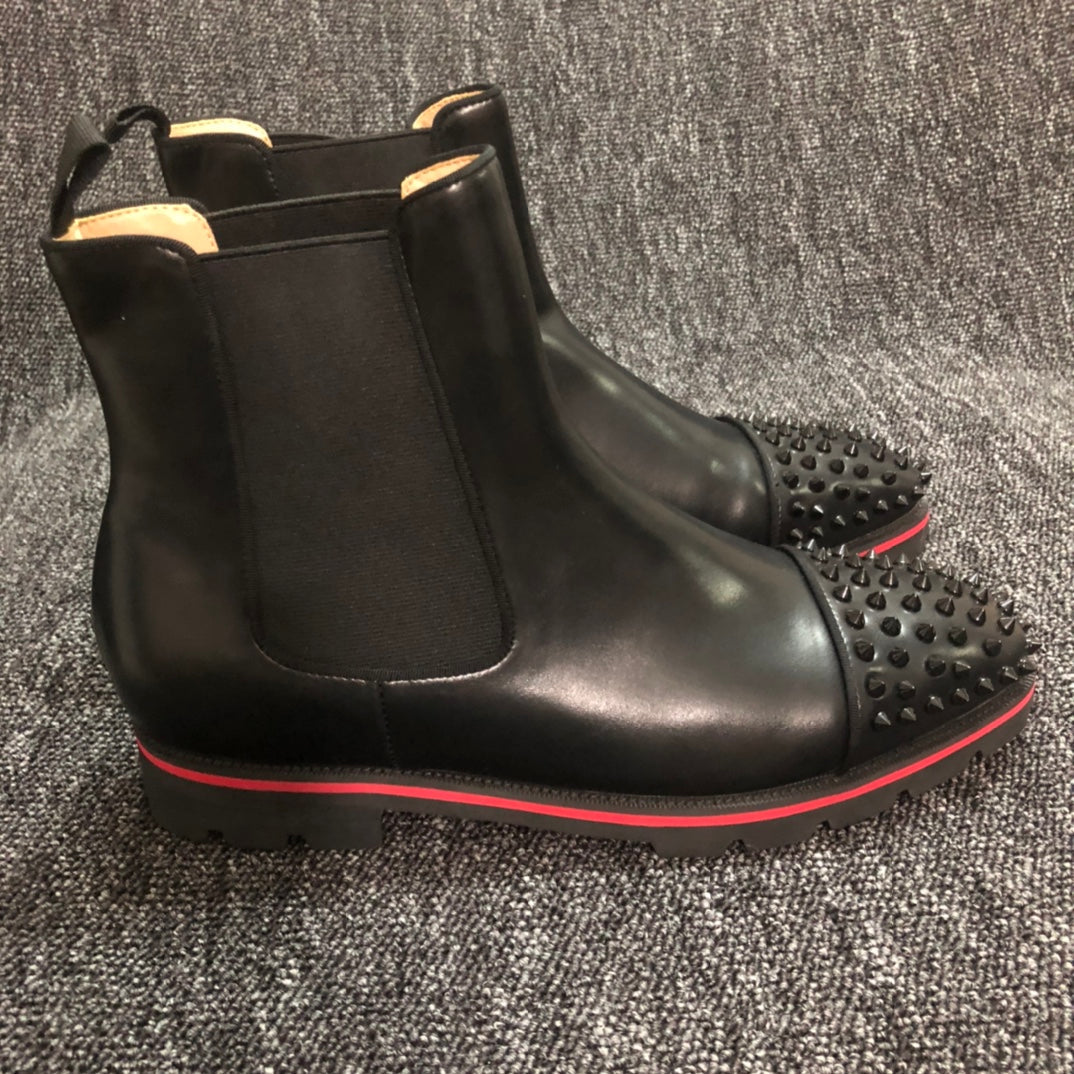 Christian Louboutin* new red-soled high-top casual shoes