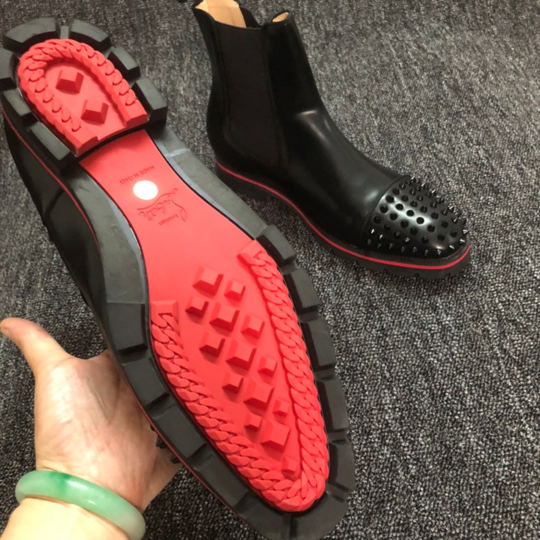 Christian Louboutin* new red-soled high-top casual shoes