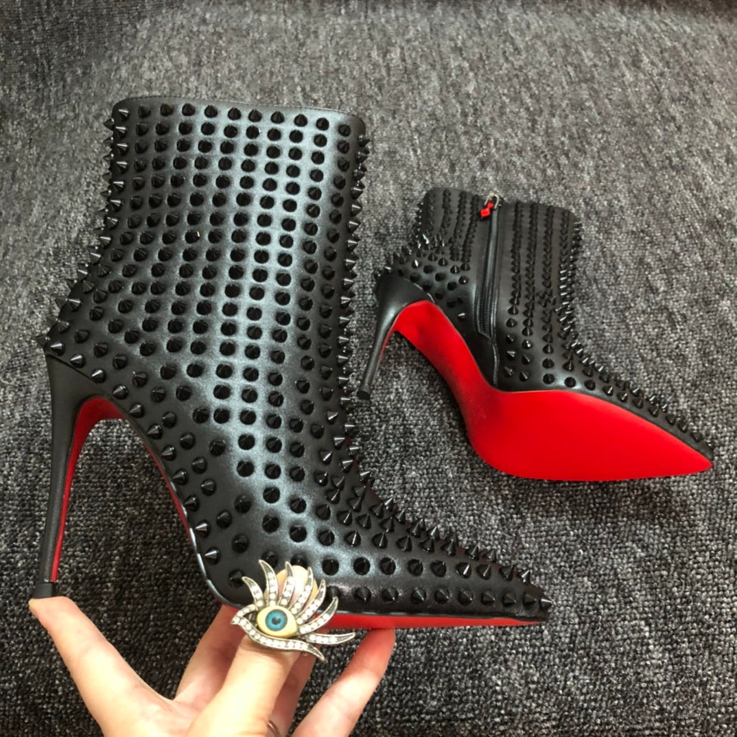 Christian Louboutin* new black Martin boots