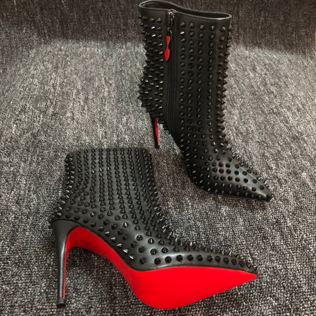 Christian Louboutin* new black Martin boots
