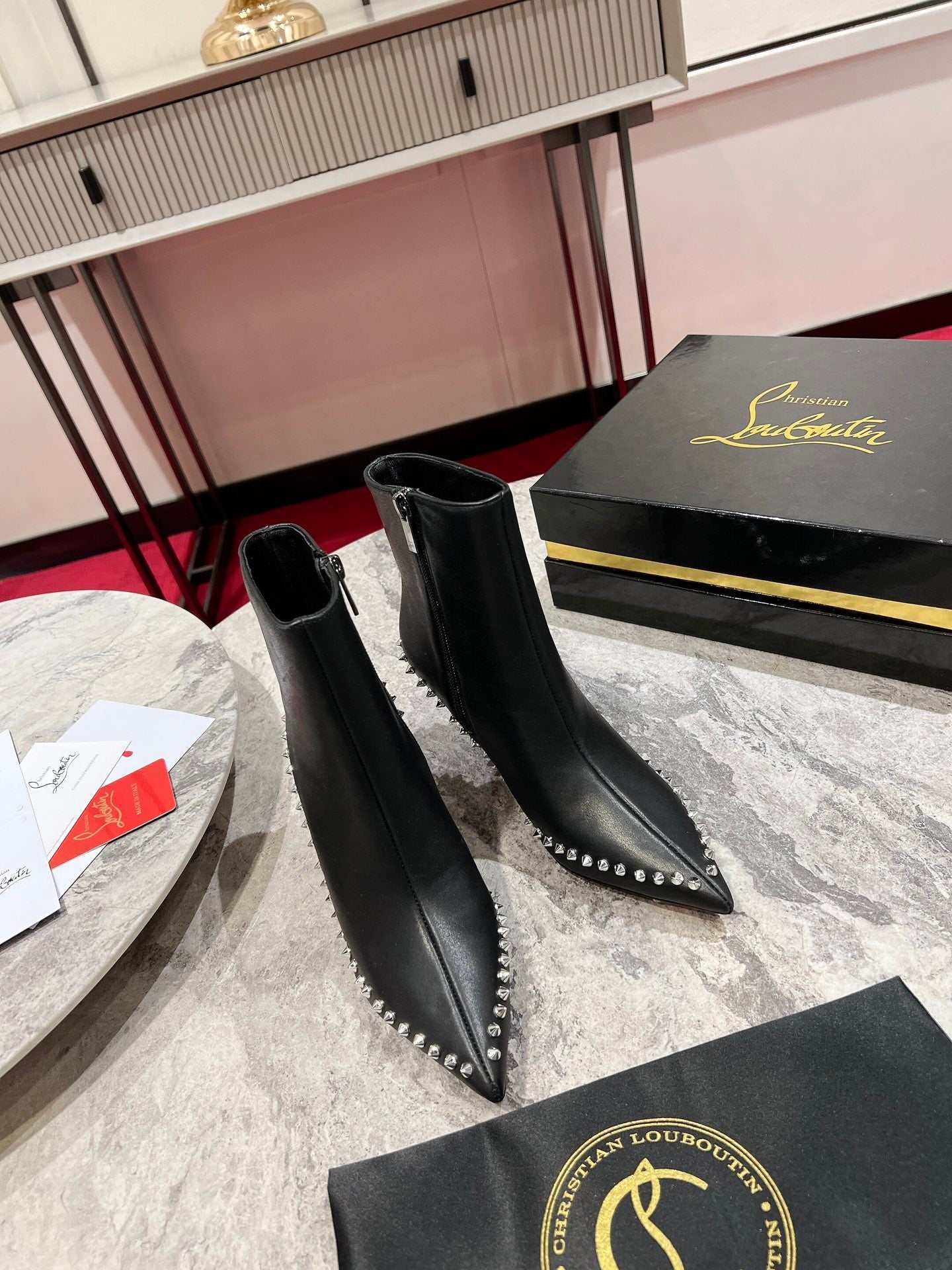 Christian Louboutin* new  1:1 VIP high quality pointed toe boots