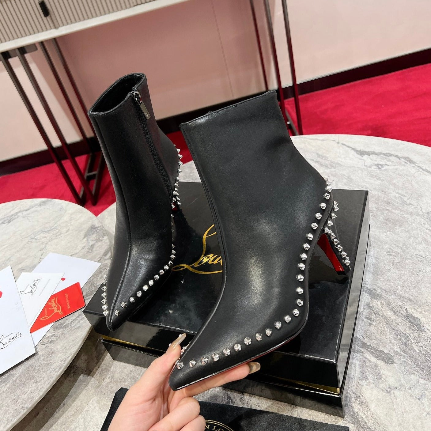 Christian Louboutin* new  1:1 VIP high quality pointed toe boots