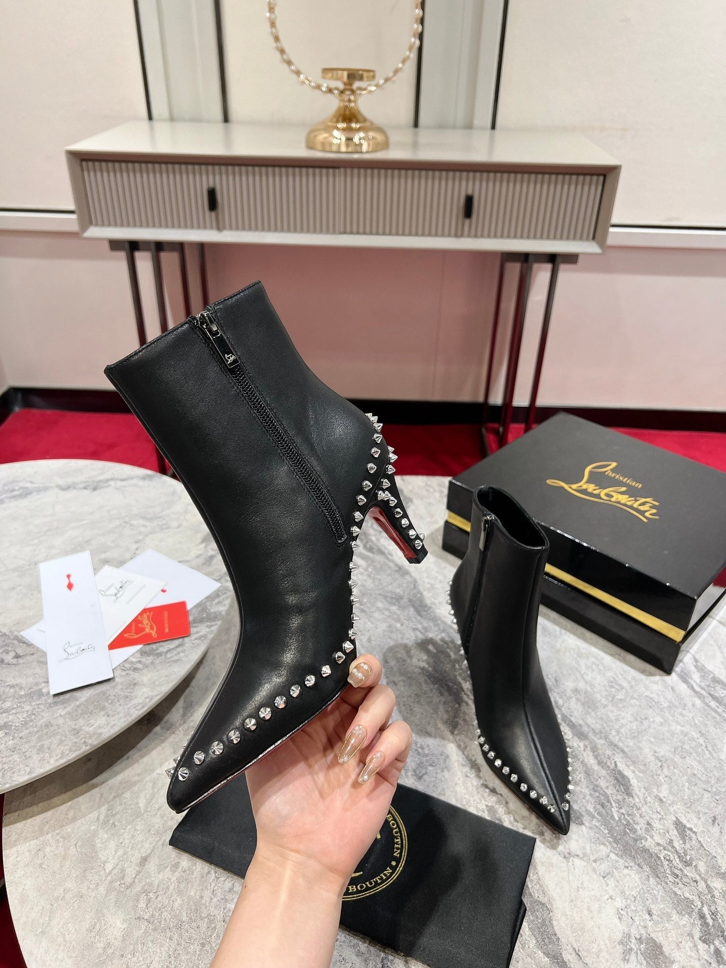 Christian Louboutin* new  1:1 VIP high quality pointed toe boots