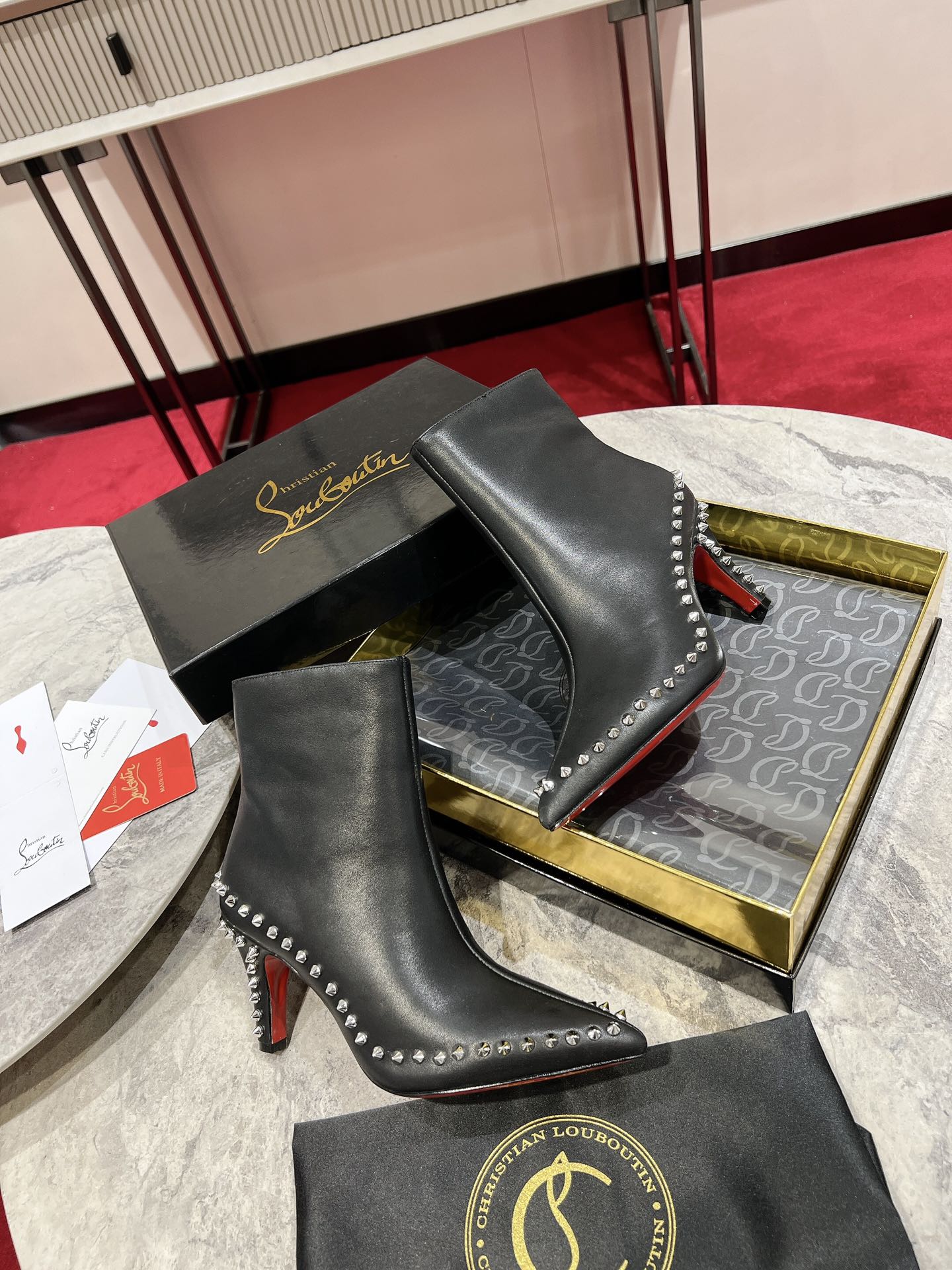 Christian Louboutin* new  1:1 VIP high quality pointed toe boots