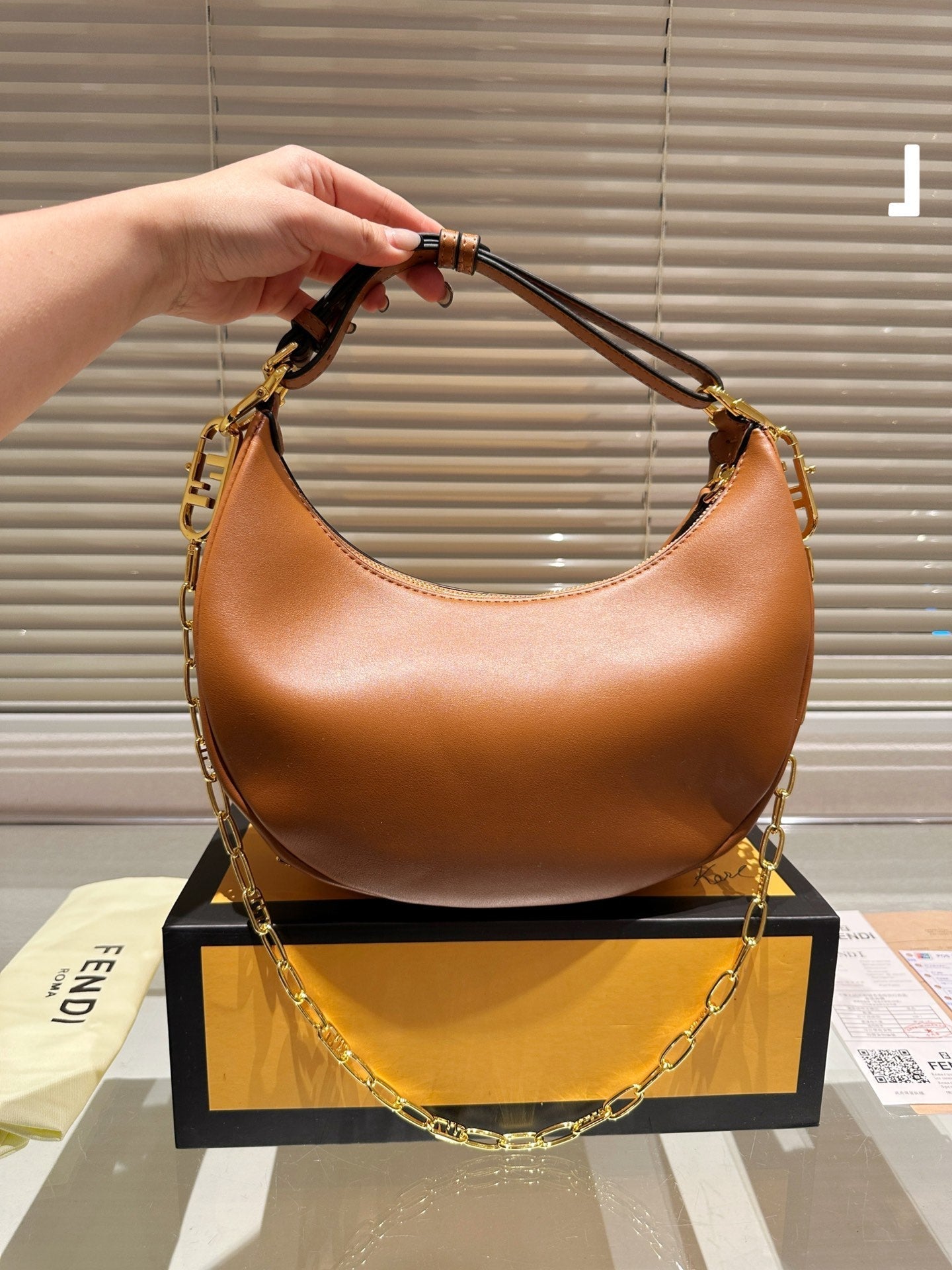 F new crescent bag