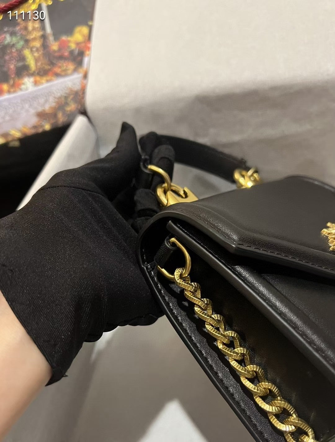 Multicolor chain DG handbag