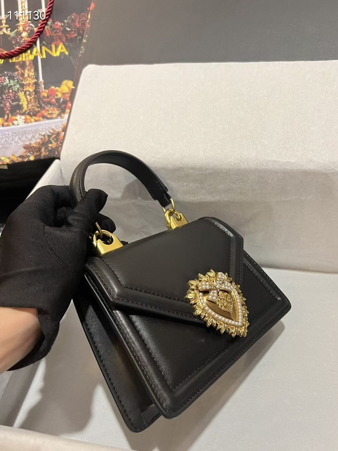 Multicolor chain DG handbag