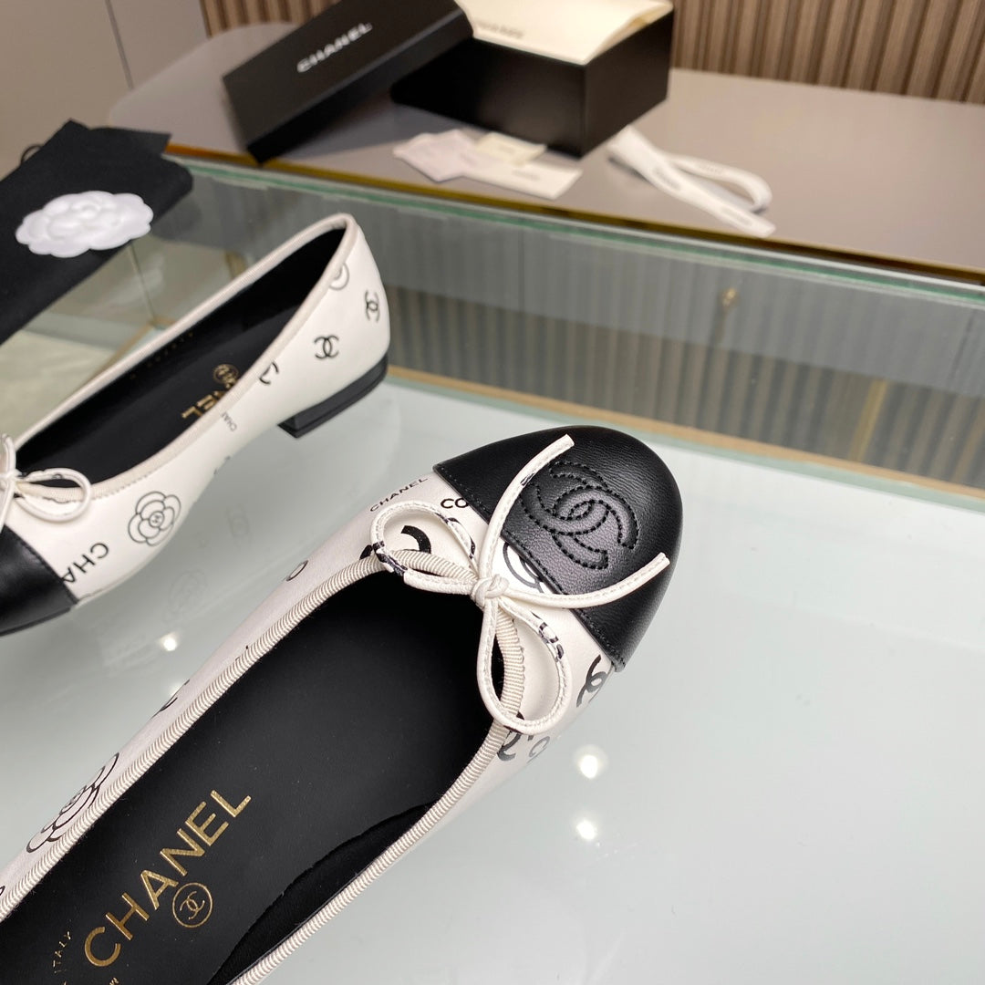 Chanel classic ballet shoes with cowhide sole VIP  1：1